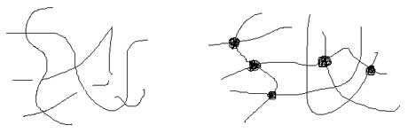 Borracha: rede tridimensional